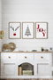 Wallity Nwyearmdl15 Conjunto de 3 Pinturas Decorativas Enmarcadas
